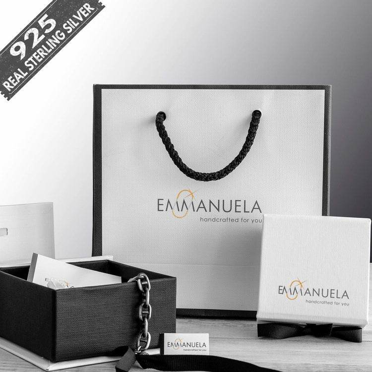 Ανδρικό βραχιόλι αλυσίδα με σταυρούς - Emmanuela - handcrafted for you®