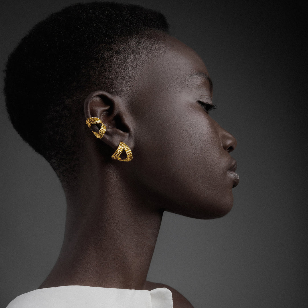 "Rhombus" cuff earring