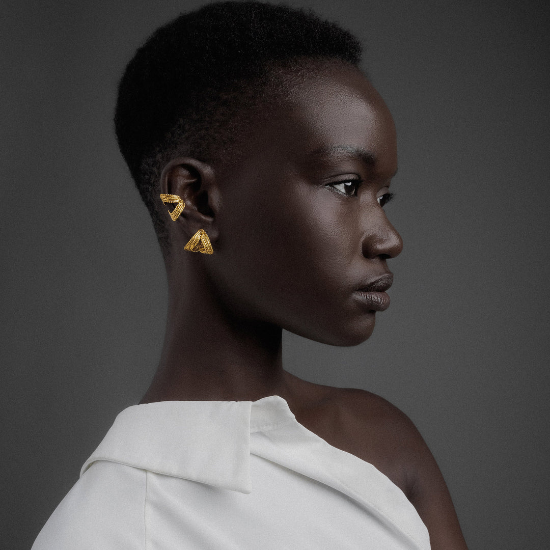 "Rhombus" cuff earring