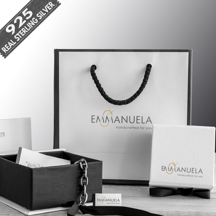 Ανδρικό σκουλαρίκι σταυρός - Emmanuela - handcrafted for you®