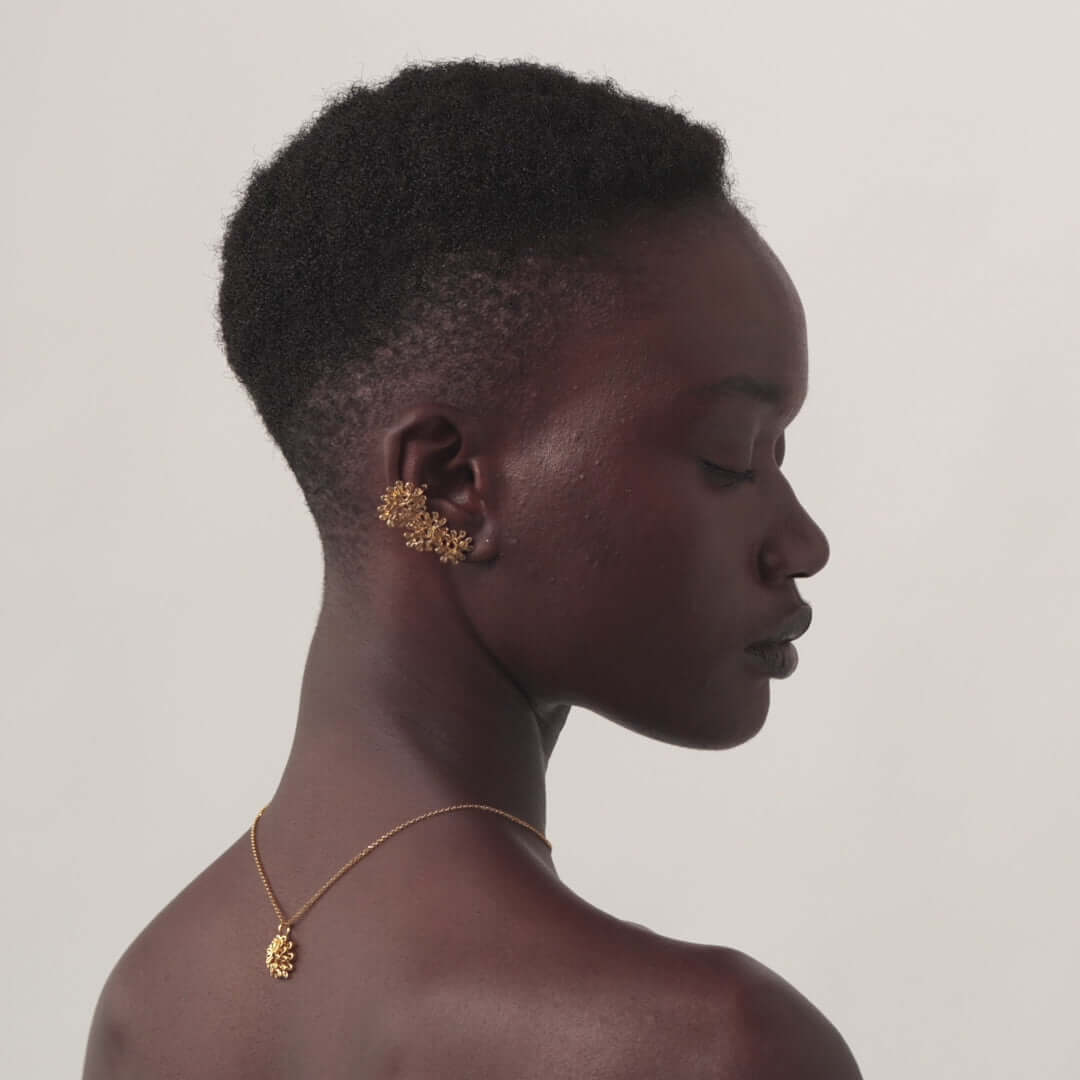 Pendant necklace "blooming flower"