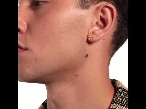 Men's earrings "bars"