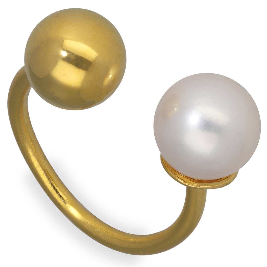 White pearl ring