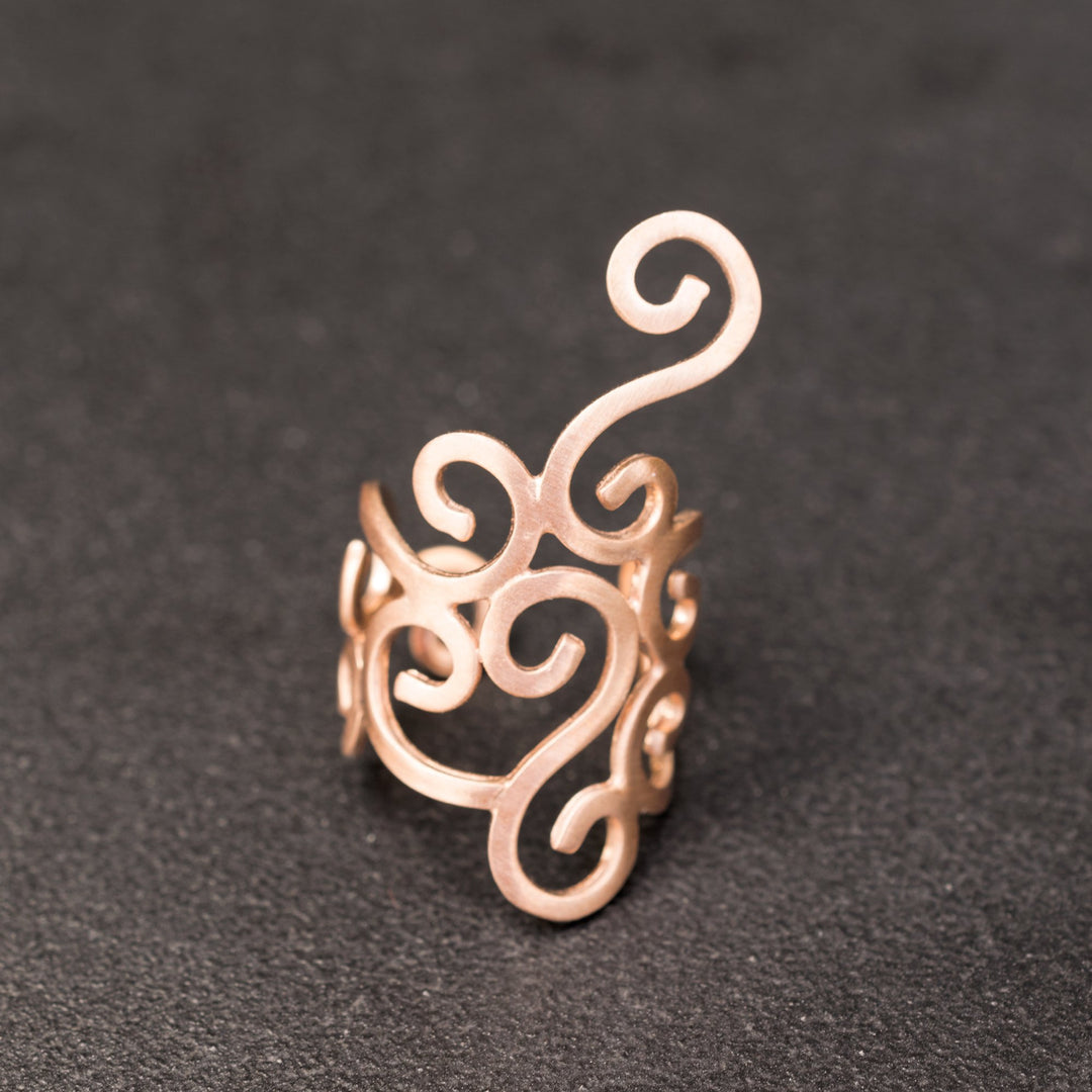 Spiral ear cuff