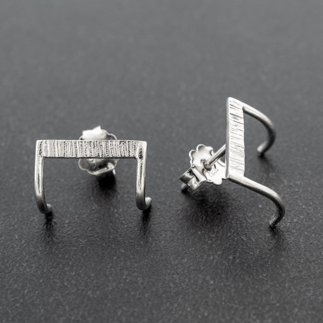 ΄Rectangle' earring for men