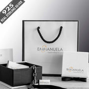 Halskette mit Achatsteinen - Emmanuela - handcrafted for you-sterlingsilber