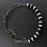 Halskette mit Achatsteinen - Emmanuela - handcrafted for you-sterlingsilber