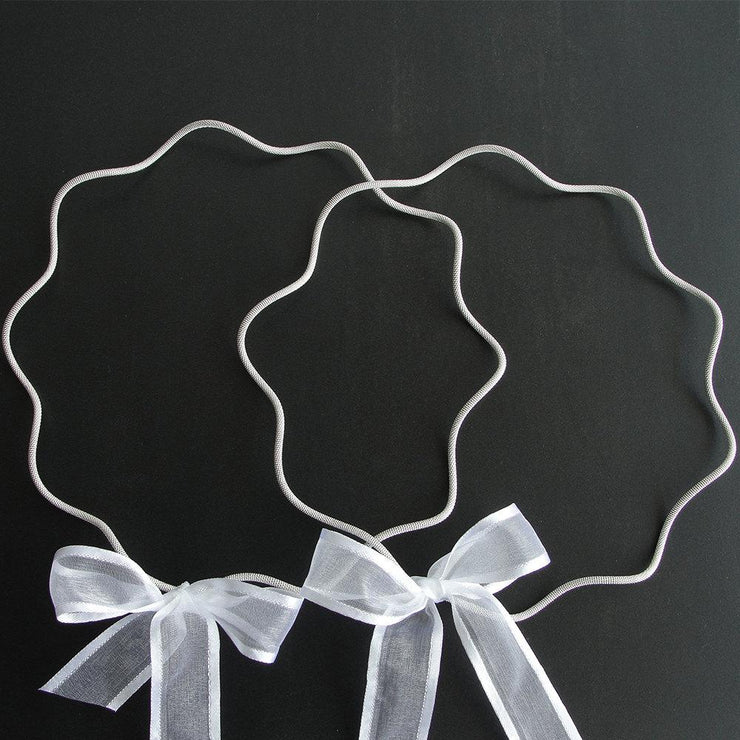 Hochzeitskronen aus gedrehtem Silber - Emmanuela - handcrafted for you-sterlingsilber