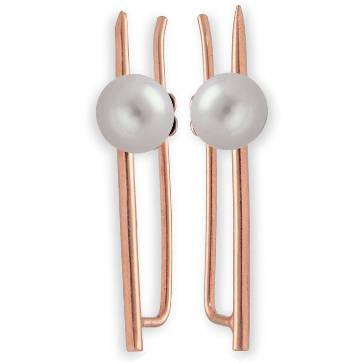 Kletterohrringe mit Perlen oder Edelsteinen - Emmanuela - handcrafted for you®-sterlingsilber