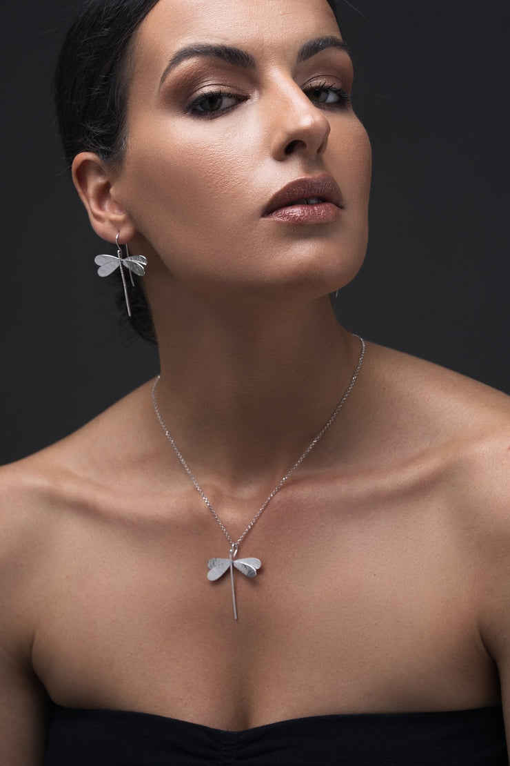 Set Ohrringe und Anhänger Libellen - Emmanuela Handcrafted for You - sterlingsilber