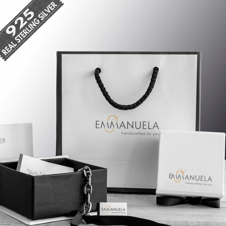 Malteserkreuz Rundring für Männer - Emmanuela - handcrafted for you-sterlingsilber