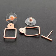 Minimalistische Ohr Jacken Ohrringe - Emmanuela - handcrafted for you-sterlingsilber
