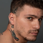 Ohrstulpe Ohrring für Männer aus Sterlingsilber-Verschiedenen Farben