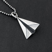 Origami Flugzeuganhänger für Herren - Emmanuela - handcrafted for you-sterlingsilber