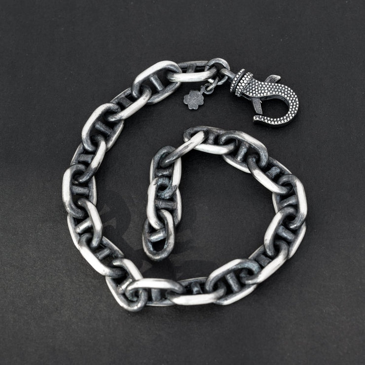 Steampunk-Armbandkette für Herren - Emmanuela - handcrafted for you-sterlingsilber