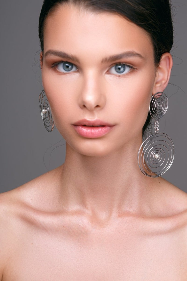 Unähnliche Ohrringe mit Spiralen - Emmanuela - handcrafted for you-sterlingsilber